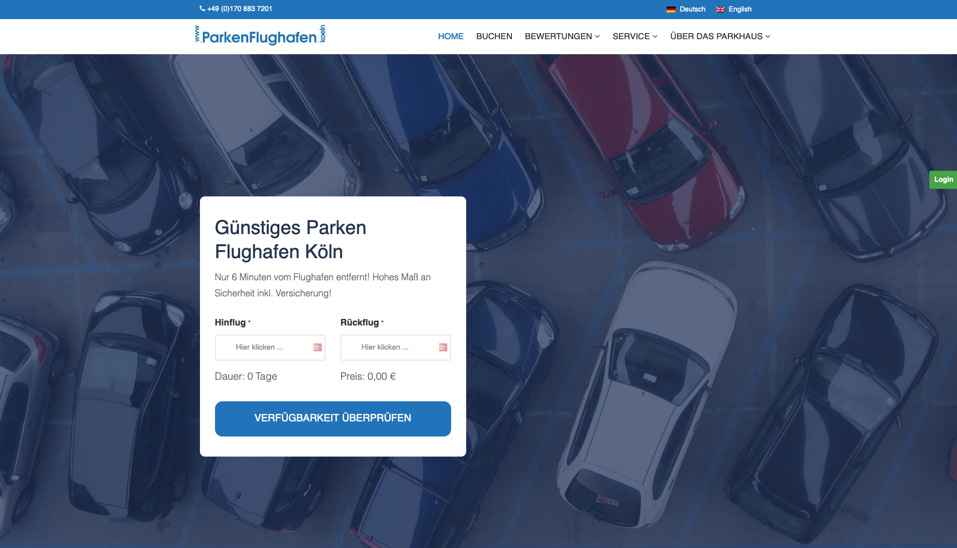 Parkwin Referenz Parken Flughafen Köln